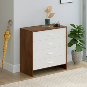 Chest of 4 Drawers Color White